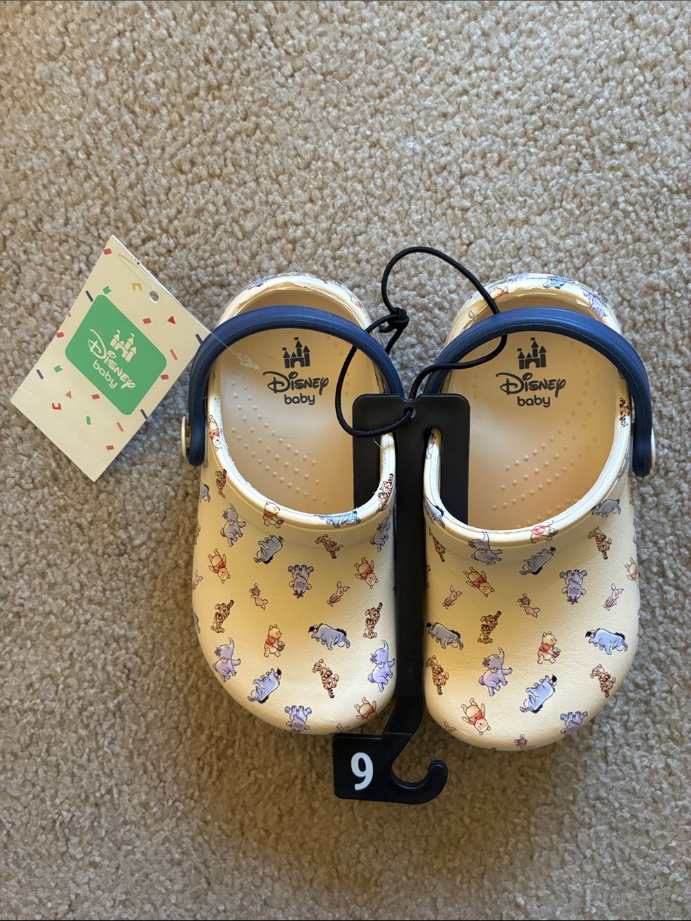 Disney Baby Winnie The Pooh & Friends Clog Sandals - Baby Size 6